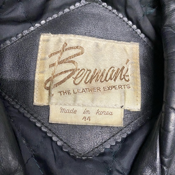 Vintage 70’s Berman’s NYC Leather Motorcycle Jacket - Picture 12 of 16